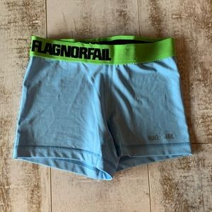 Flag Nor Fail Light Blue Shorts